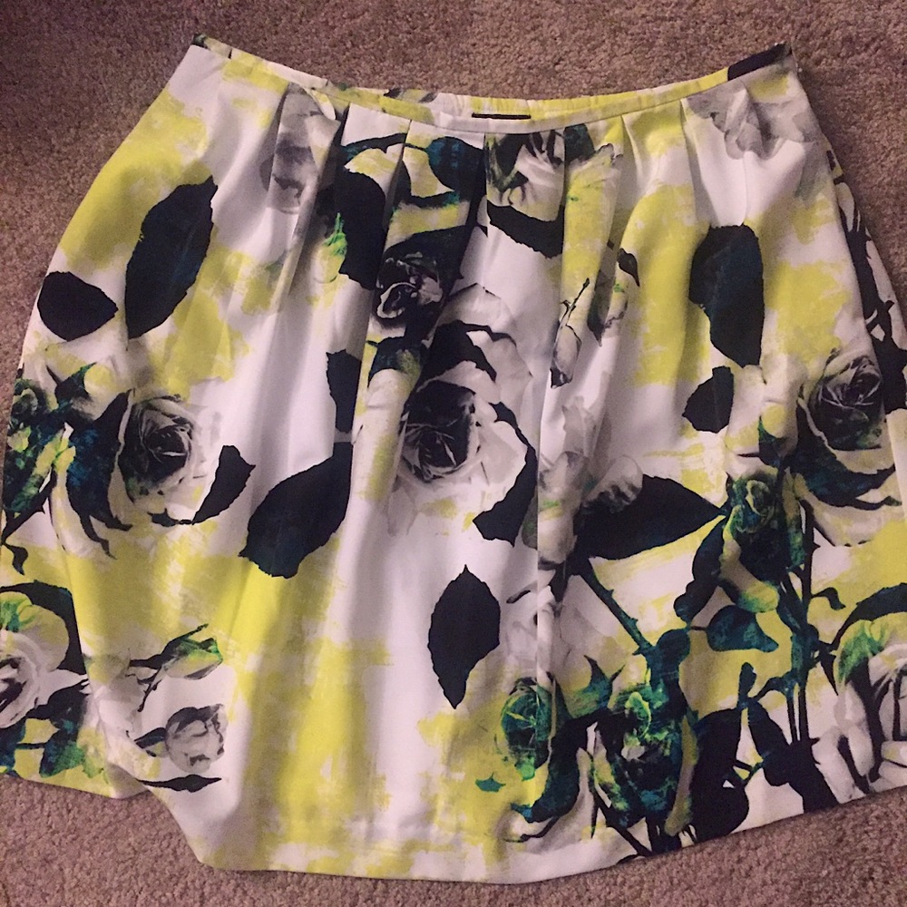 Floral Pleated Midi Skirt (Worthington, Plus Size)